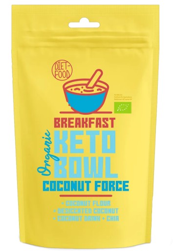 Diétne jedlo KETO BOWL na raňajky KOKOS CHIA BIO