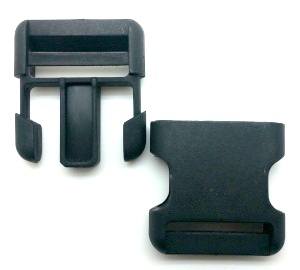Plastová pracka 40mm Spona 5ks Čierna