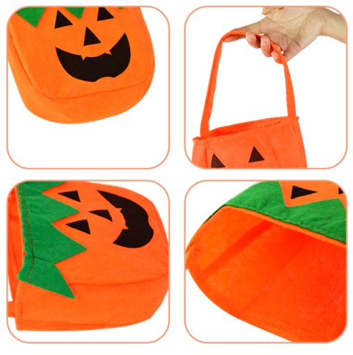 Halloweenske kostýmy z tekvice v taške