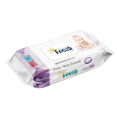 Fresh Baby vlhčené obrúsky Jumbo balenie s klipom 240 ks