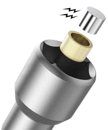 Sada 5 ks 8 mm HEX MAGNETICKÁ ZÁSUVKA NA Skrutkovač Farmer zásuvky