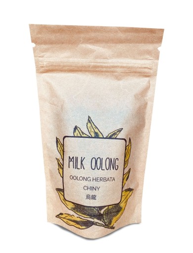 Milk Oolong ULUNG sypaný mliečny čaj LEOTEA lahodný krémový Milky