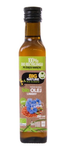 Big Nature ľanový olej 250 ml bio
