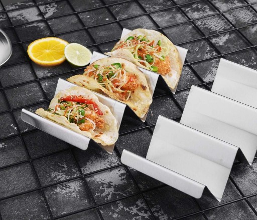 OCEĽOVÁ RANDOVÁ RÚČKA NA PODÁVANIE NA SNACK TACOS