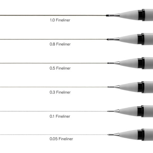 Jemná linka Winsor & Newton 0,8 mm - čierna