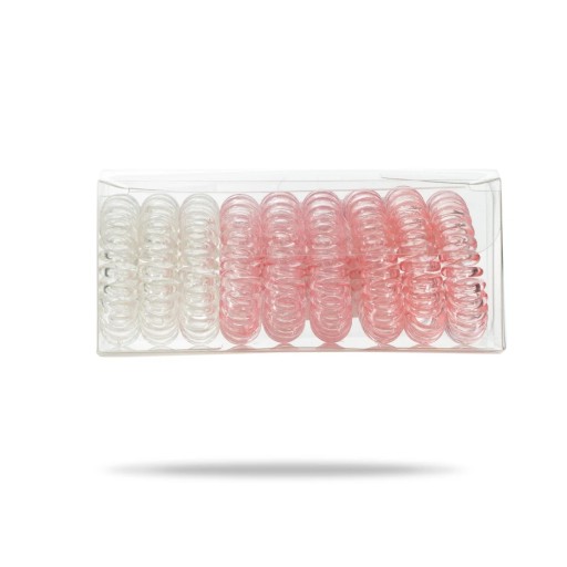 ŠPIRÁLA VLASY RIES 9 ks, FAREBNÁ BeastPink