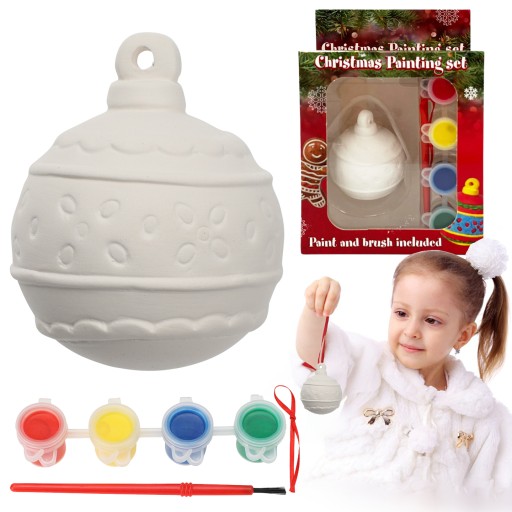 BAUBLE PRÍVESOK NA MAĽOVANIE KERAMICKÝCH PRÍveskov PAINT BAUBLE