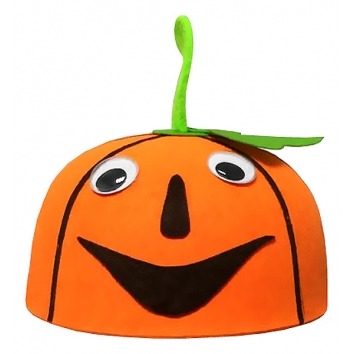 PLSTENÝ KLOBÚK oranžová TEKVICA NA HALLOWEEN