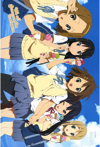 Plagát anime Manga K-ON! KON_330 A3 (vlastné)