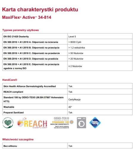 DÁMSKE RUKAVICE MAXIFLEX ACTIVE ATG 34-814 r8 RUŽOVÉ