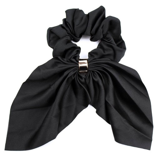 Gumička do vlasov SCRUNCHIES BOWN, čierna