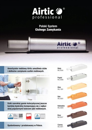 Nábytkový tlmič AIRTIC, nárazník - Šedý