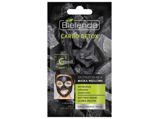 Uhlíková maska Bielenda Carbo Detox 8 g