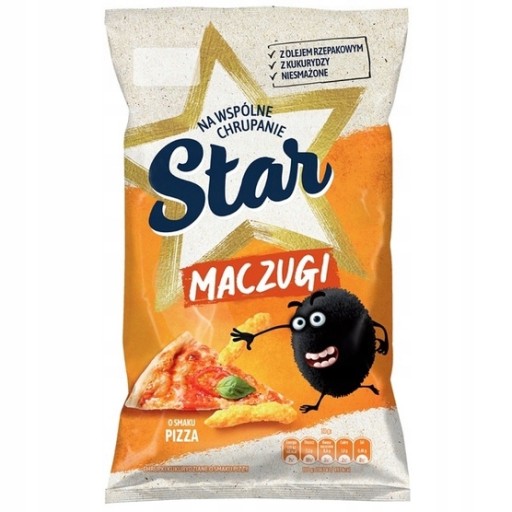Kukuričné lupienky s príchuťou Star Maczugi Pizza 80 g