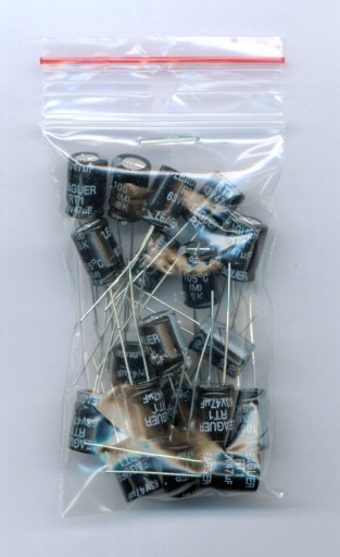 47uF 63V 47 µF 63V (20KS) ELEKTROLYTICKÝ KONDENZÁTOR