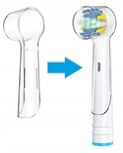 8x NÁHRADNÉ NÁSTROJE PRE BIELÚ KEFKU ORAL-B FLOSS + KRYT