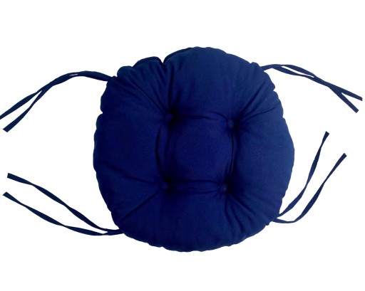 Podsedák na stoličku taburetka 35cm NAVY BLUE CIRCLE