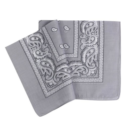 BANDANA, BANDANA, ŠATKA, SVETLO SIVÁ