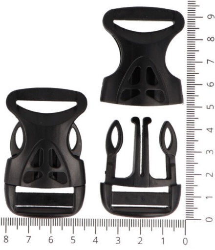 PLASTOVÁ SPONKA 2,5 cm UZAVORENIE PÁSKU BATOH 25 mm