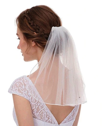 SVADOBNÝ ZÁÁL 40cm s lemom IVORY/ecru - KVALITA