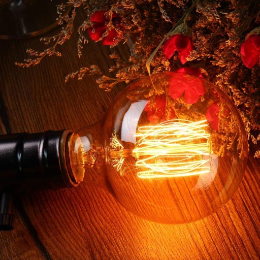 E27 dekoratívna retro Edison guľová žiarovka 60W akcentačné svetlo
