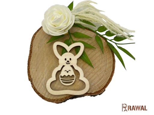 Drevené kraslice, VIANOCE, 6 cm, SET 7 kusov, preglejka