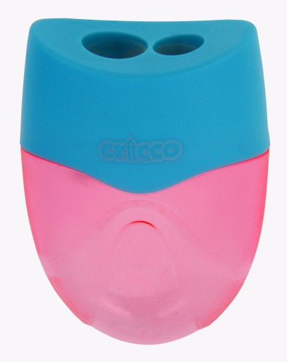 Brúska s nádobou, dvojitý hoblík, OVÁL, CRICCO pastel