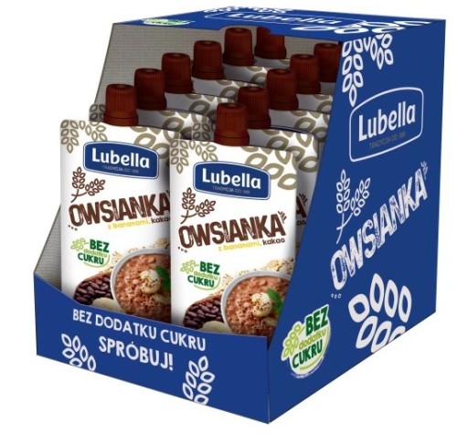 Lubella Mousse Ovsené vločky kakaový banán 100g