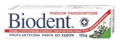 BIODENT Zubná pasta 125 g proti paradentóze