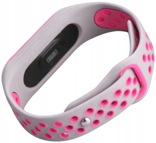 Náhradný remienok pre inteligentné hodinky Xiaomi Mi Band 3, ŠEDO-RUŽOVÝ