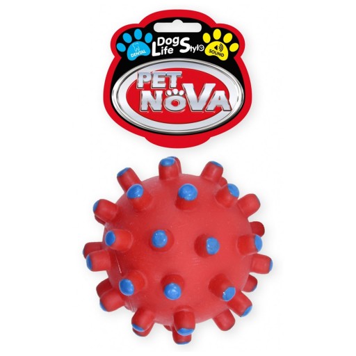 PET NOVA hračka pre psa GUĽA ježko červený 11cm