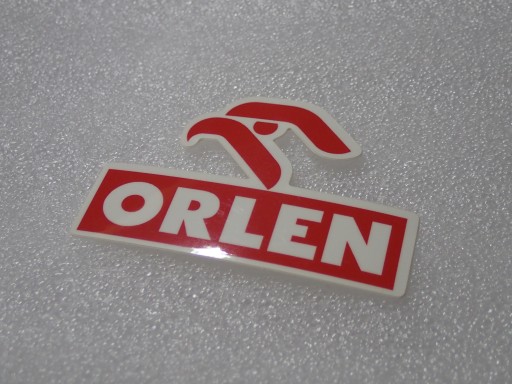 NÁLEPKA S LOGOM ORLEN DAKAR MOTOCROSS RALLYCROSS RACING NÁLEPKA 6,3 x 4,4 cm
