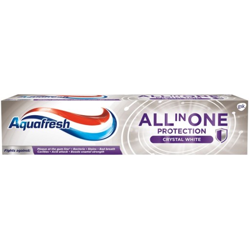 Aquafresh All In One Crystal White 2x100 ml