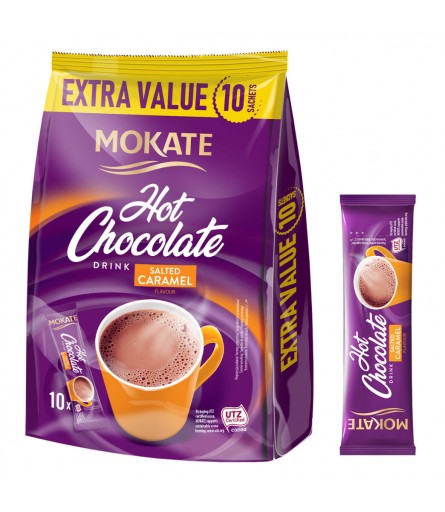 Z NEMECKA Čokoláda so slaným karamelom Mokate 10 vrecúšok