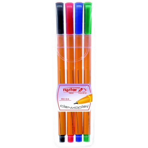 SPOĽAHLIVÉ jemné linky Rystor 4 farby CASE x 2 bal