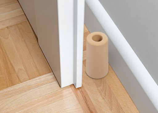 Šedá zarážka dverí prémiovej kvality, 75 mm