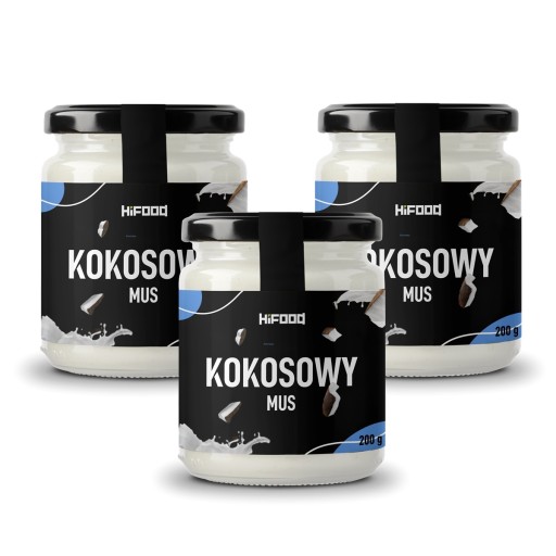 KOKOSOVÁ PĚNA 100% kokosová dužina HiFOOD 200g KS