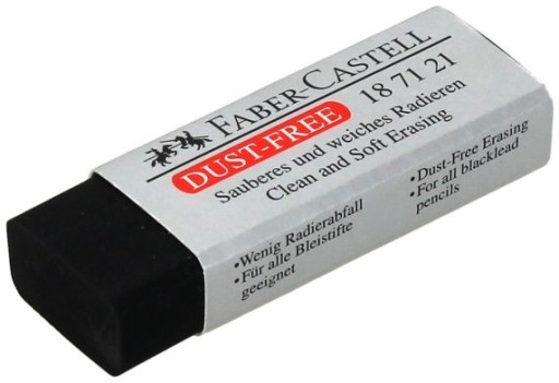 FABER-CASTELL Guma na odieranie v Dust-Free kryte, ČIERNA