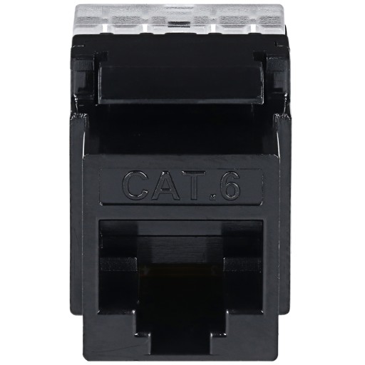 Keystone Modul RJ-45 LAN zásuvka CAT.6 čierna