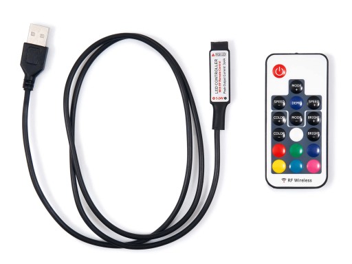 RF-RGB-17-5V USB rádiový ovládač pre RGB LED pásy