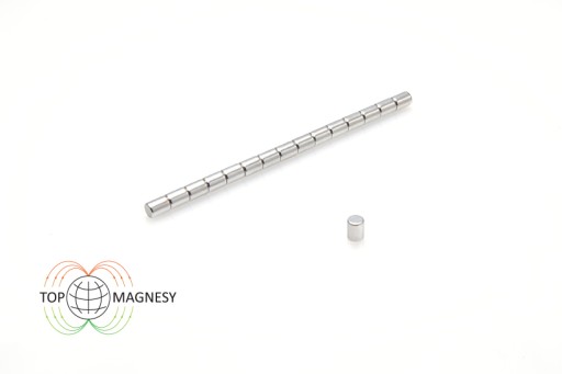 Cylindrický neodymový magnet MW 3x4 N38, sada 50 kusov