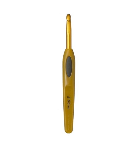 Háčik na háčkovanie Clover Soft Touch / veľkosť 6,0 mm