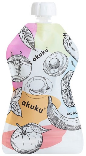 OPÄTOVNE POUŽITEĽNÉ SÁČKY NA POTRAVINY VRECKÁ 150ml AKUKU 5ks