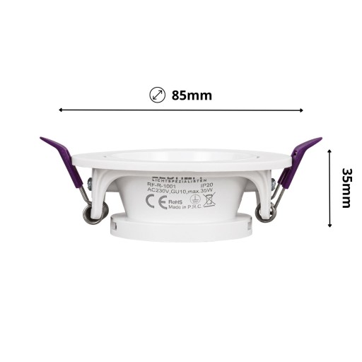 MOVABLE GU10 biele LED halogénové stropné svietidlo SPOT do miestnosti x3