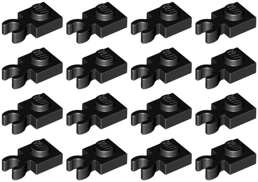 LEGO 4085d Tanier 1x1 čierny (6g) 16 ks