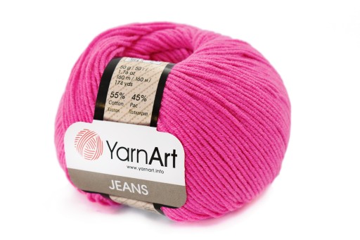 Priadza YARNART JEANS 59, neónová ružová