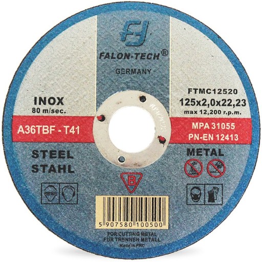 INOX DISK 125X2mm NA REZANIE KOVOVEJ OCELE LIATINY INOX DROT 125MM 2MM