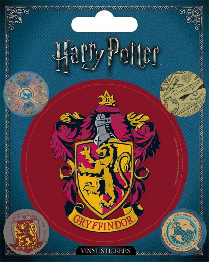 Nálepky Harry Potter Chrabromilský erb 10x12,5 cm