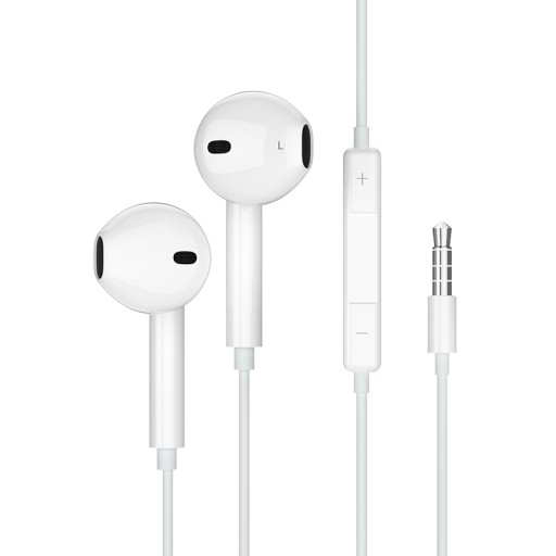 UNIVERZÁLNE 3,5 mm KÁBLOVÉ SLÚCHADLÁ DO UŠÍ S MIKROFÓNOM A DIAĽKOVÝM OVLÁDANÍM