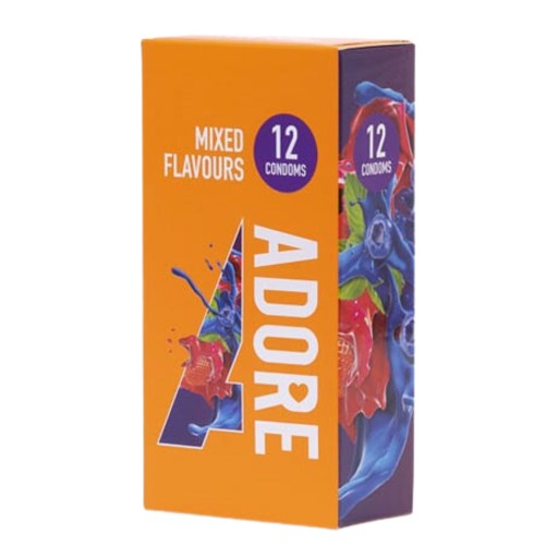 Pasante Adore Mixed Flavors kondómy 12 kusov